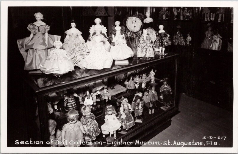 St Augustine FL Doll Collection Lightner Museum Dolls Unused RPPC Postcard H53a