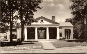 Vintage Faculty Club Williams College Williamstown MA Postcard