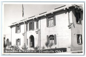 c1950's Entrance to Carabineros Squad (Constitution Chile) Vintage Postcard