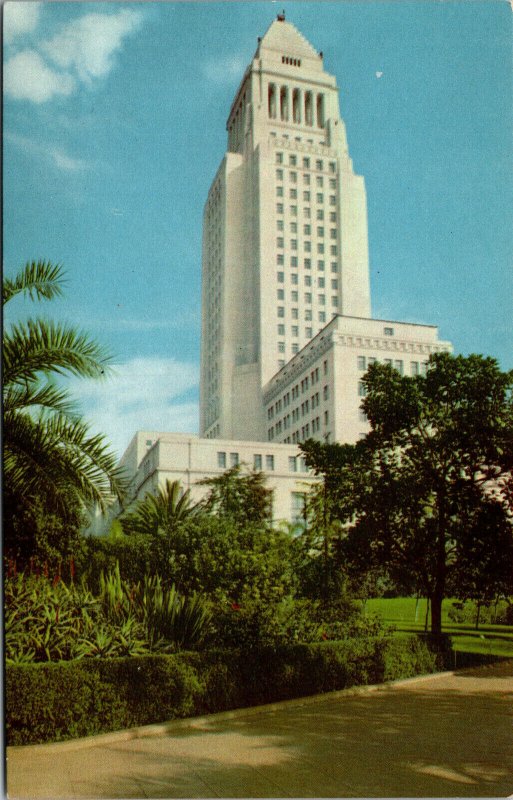 Vtg Los Angeles City Hall California CA Unused Chrome Postcard