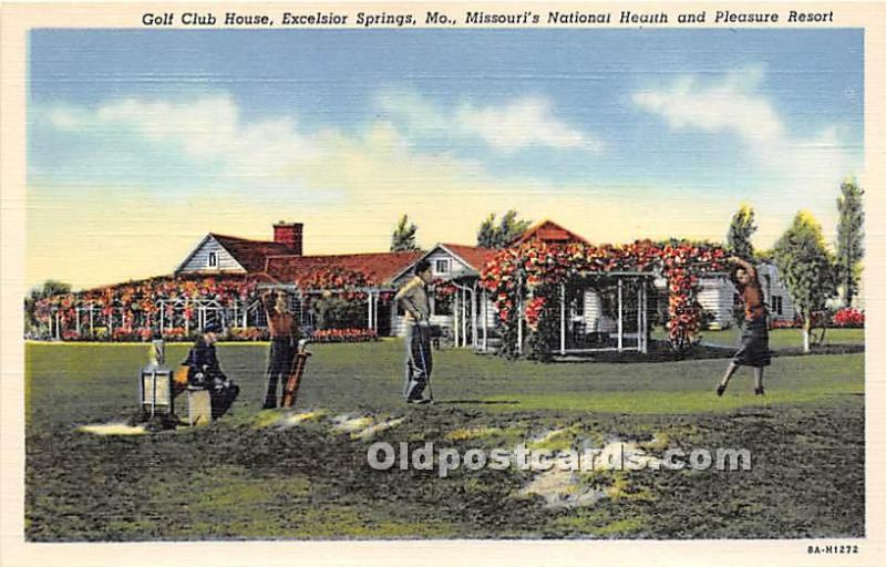 Golf Club House, Missouri's National Heath and Pleasure Resort Golf Unused 