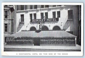 Montreal Quebec Canada Postcard Berkeley A Continental Hotel 1949 Vintage