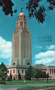 1964 The State Capitol Government Building Lincoln Nebraska NB Vintage Postcard