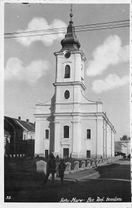 B71995 Satu Mare Biserica reformata real photo  Szatmarnemeti romania