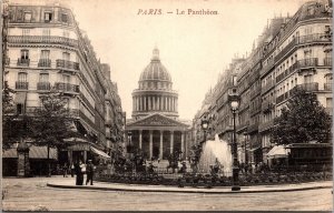 Vtg Paris France Le Pantheon 1910s Old View Postcard