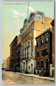 German Hall   Albany  New York   Postcard   c1910