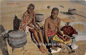 Matabele Girls African Nude Unused 