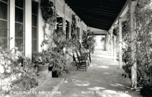 USA Will Rogers Ranch Home Pacific Palisades California RPPC 03.30