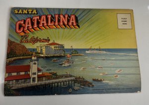 Postcard Souvenir Folder Cards Catalina Island Ferry Casino Etc 18 Views