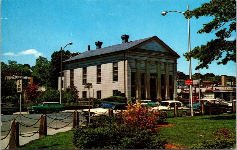 City Hall Quincy Massachusetts Postcard PM Brockton MA WOB Note VTG Yankee 5c 