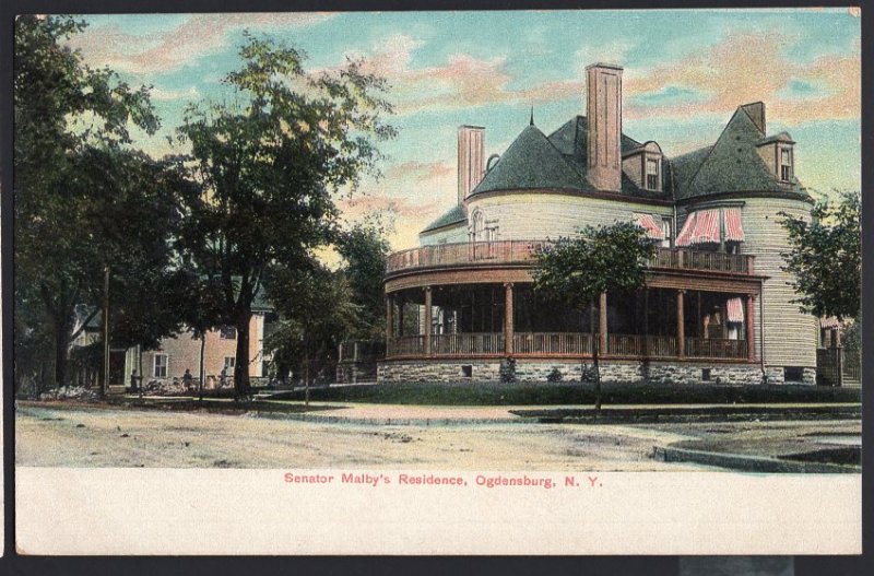 New York OGDENSBURG Senator Malby's Residence - Und/B - Vintage