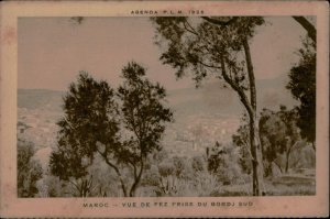 B577 Morocco Fez panorama postcard 1928