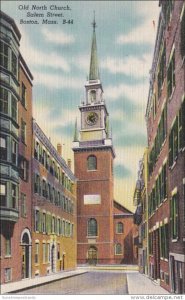 Massachusetts Boston Old North Church Salem Street 1947