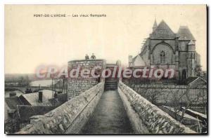 Old Postcard Pont De L'Arche Les Vieux Remparts