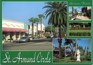 Postcard FL Sarasota - St. Armand Circle