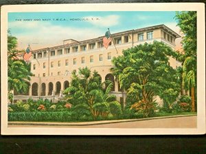 Vintage Postcard 1935 Army-Navy Y.M.C.A. Honolulu Hawaii (HI)