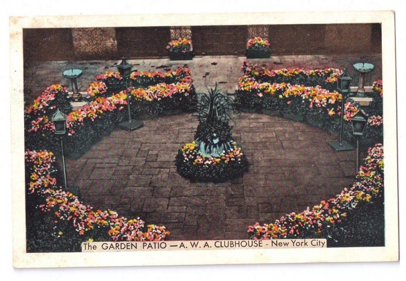 Garden Patio A.W.A. Clubhouse New York City 1940