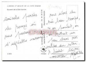 Postcard Modern Light And Beauty Of The Cote d & # 39Azur Souvenir De La Cote...