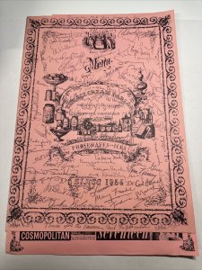 Vintage 1950s The Ice Cream Parlor Restaurant Menu Westport CT Connecticut