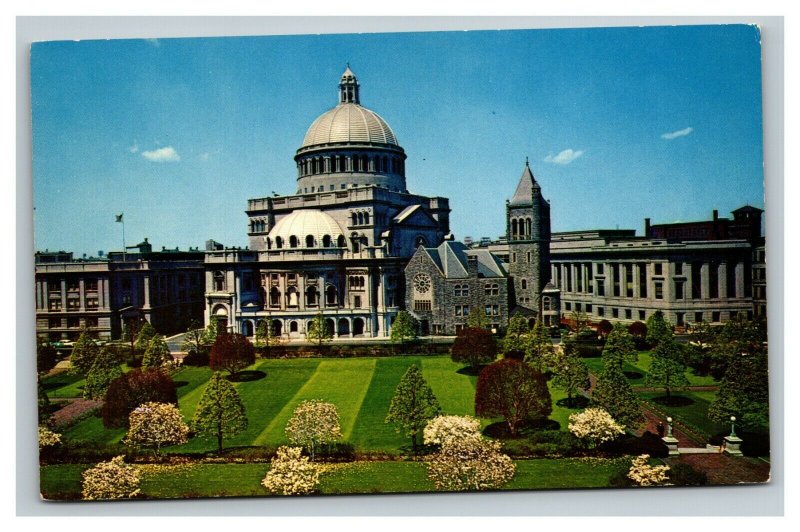 Vintage 1960's Postcard First Church of Christ Scientist Boston Massachusetts