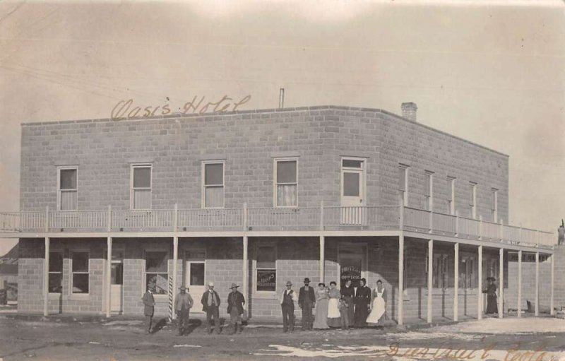 Deer Trail Colorado Oasis Hotel Real Photo Vintage Postcard AA25338