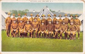 Sea Girt New Jersey Officers Camp Military Antique Postcard K99408