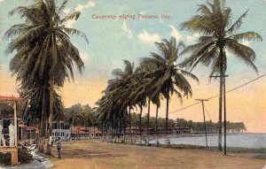 Cause Way Shore Panama Bay Panama 1910c postcard