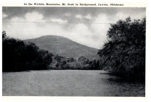 Wichita Mountains Mt Scott In Background Lawton Oklahoma Postcard Posted 1948