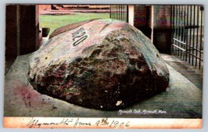 Plymouth Rock Massachusetts, Antique 1906 A.S. Burbank Postcard, Local Publisher