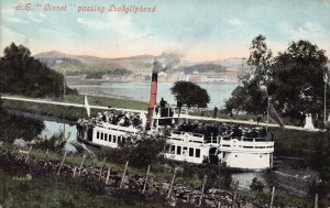 S S LINET PASSING LOCHGILPHEAD SCOTLAND POSTCARD