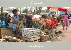 Martinique vegetables market flowers sellers