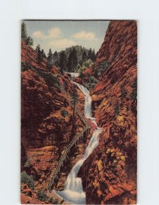 Postcard Seven Falls, South Cheyenne Canyon, Colorado Springs, Colorado