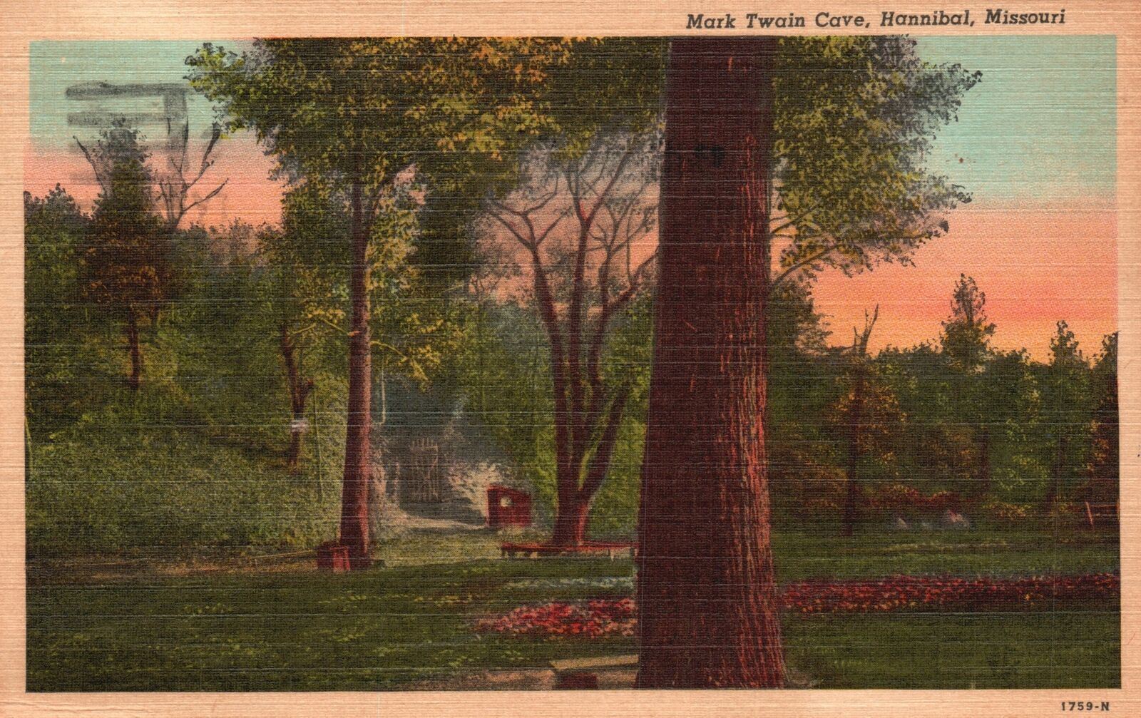 Vintage Postcard 1962 Mark Twain's Cave Tom Sawyer's Adventure Hannibal