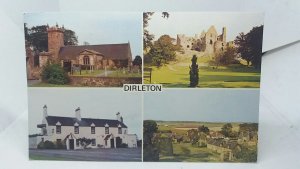 Dirleton Kirk Castle Inn Dirleton Castle Village Vintage Multiview Postcard 1977