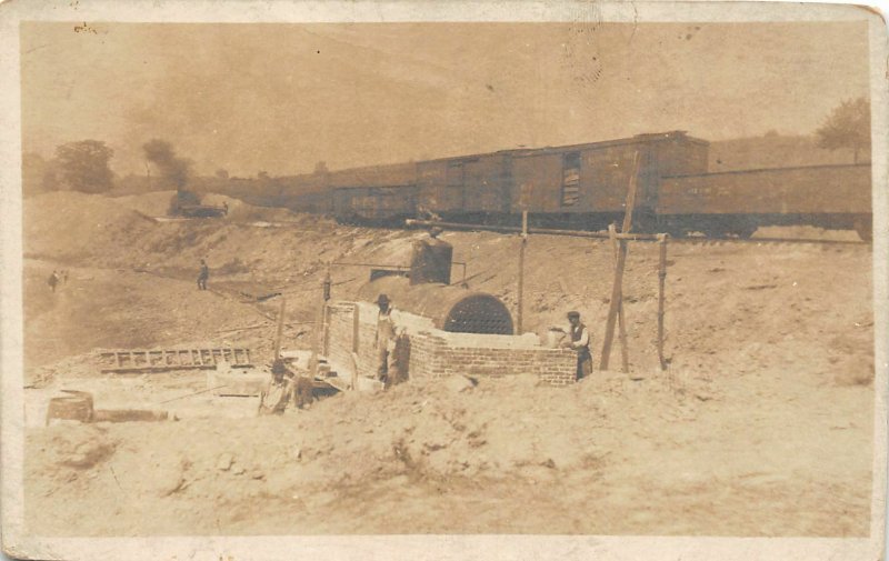 F93/ Harman Creek Pennsylvania RPPC Postcard c1920s Coal Mine Workers 4