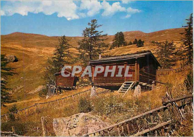 Modern Postcard Route des Grandes Alpes The highest village in Europe lives S...