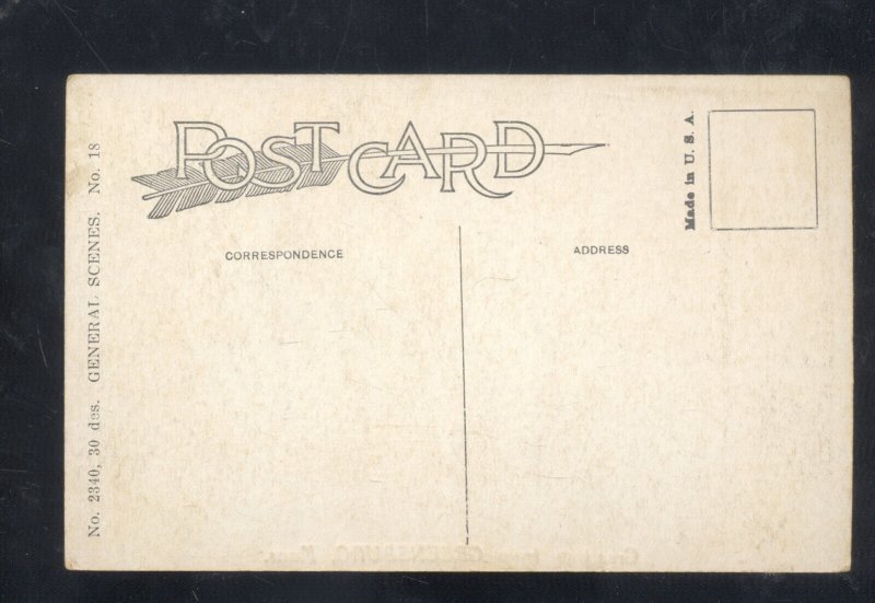 GREETINGS FROM GREENSBURG KANSAS GENERAL SCENES NO. 18 VINTAGE POSTCARD