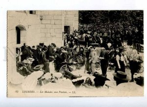 191121 FRANCE LOURDES Patients with Pools Vintage postcard