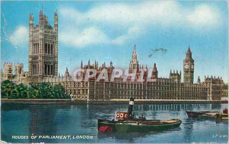 Modern Postcard Houses of Parliament London