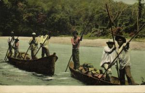 panama, Talemanca Indians Fishing Boats (1910s) J.L. Maduro Postcard