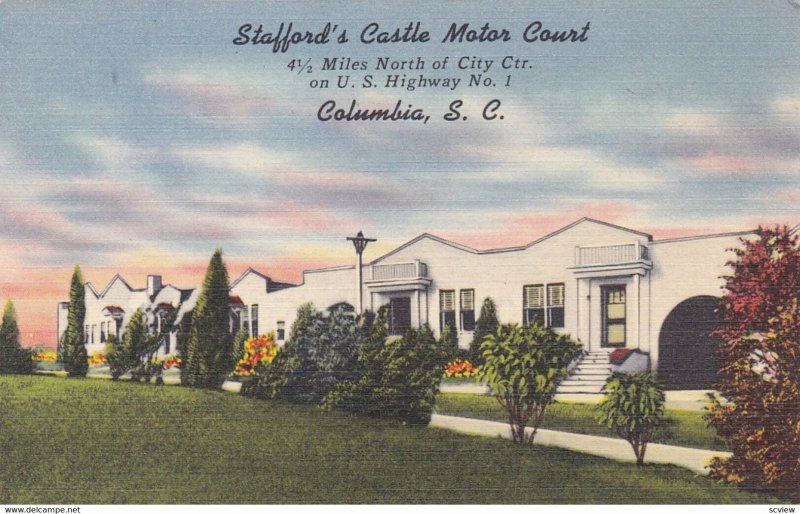 COLUMBIA, South Carolina, 1930-40s; Stafford's Castle Motor Court