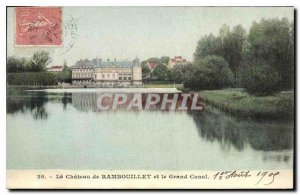 Old Postcard The Chateau de Rambouillet and the Grand Canal