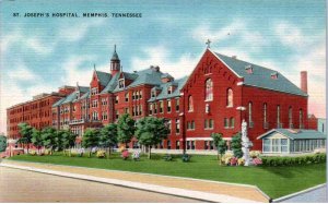 Memphis, Tennessee - A view of St. Joseph Hospital - c1940