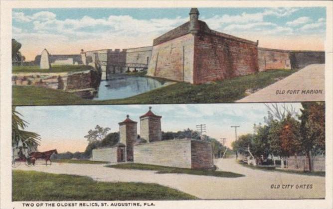 Florida St Augustine Fort Marion and Old City Gates Curteich