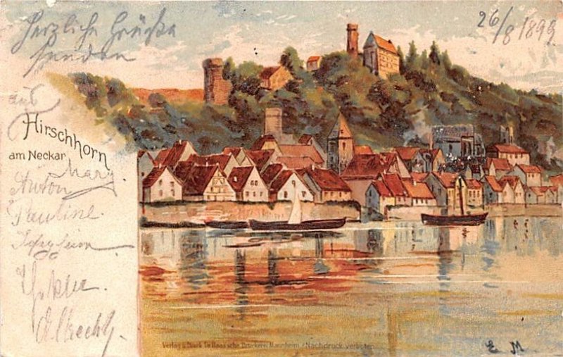 Hirschhorn am Neckar Germany 1899 