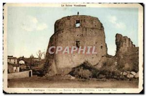 Postcard Ancient Ruins Mortagne du Vieux Chateau La Grosse Tour