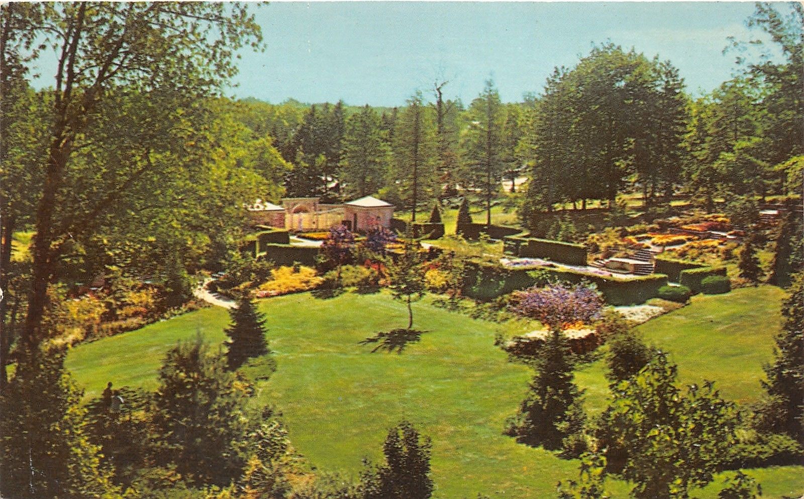Mansfield OhioKingwood Center Bird's Eye ViewColorful Flower Gardens