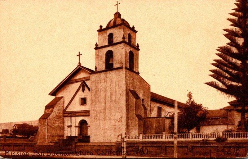 California Mission San Buenaventura Founded 1783