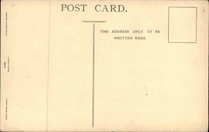 Christmas Nister No 1989 Folk Art Dutch Children c1910 Vintage Postcard