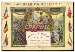 Postcard Old Army of France Shooting companies Union's hairy forehead